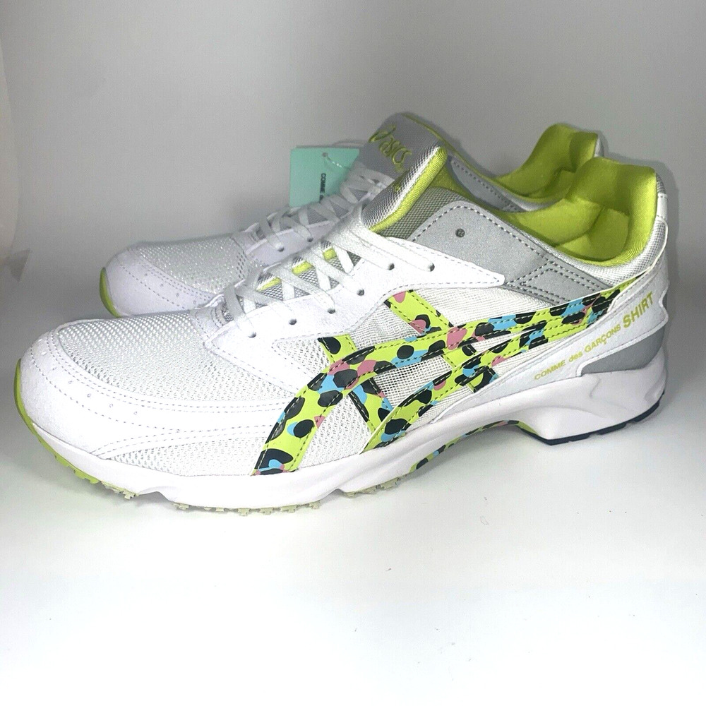 Men SZ 11 Asics Tarther SC "Comme Des Garcons‎ White Lime" Running Shoes